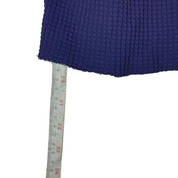 Forever 21 Blue Knitted Long Sleeve Crop Top With Butterflies Patch Size L - Picture 5 of 9